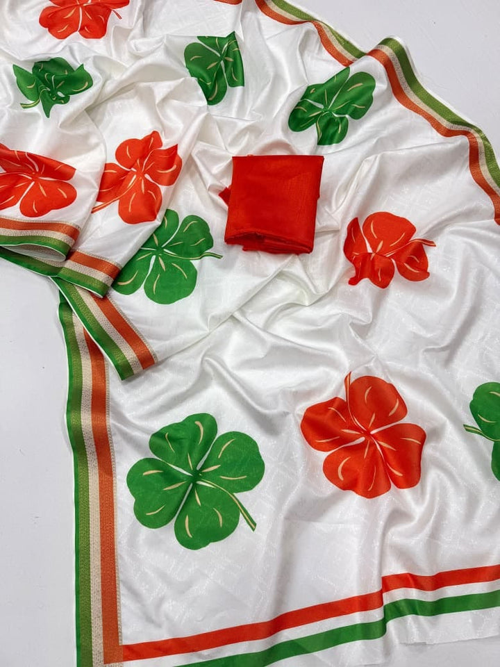 Unity Weave Fancy Silk Independence Saree