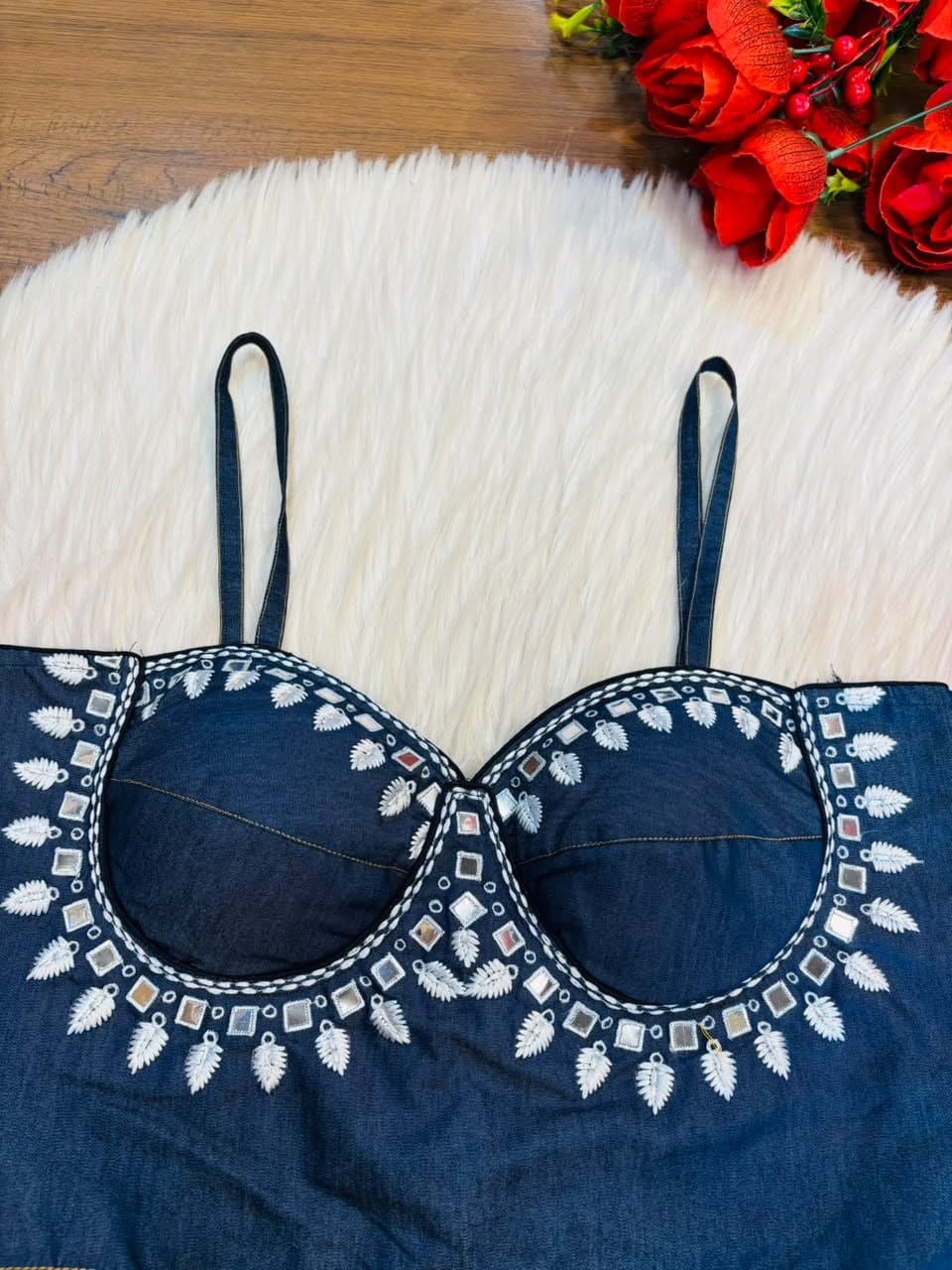 Mirror Girl Era - Denim  Blouse