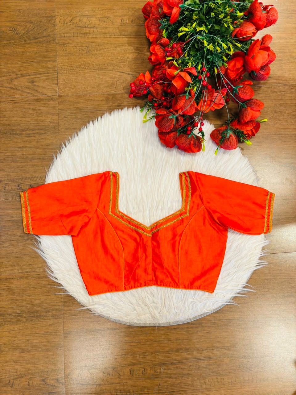 Infinite Glam Vichitra Silk Blouse