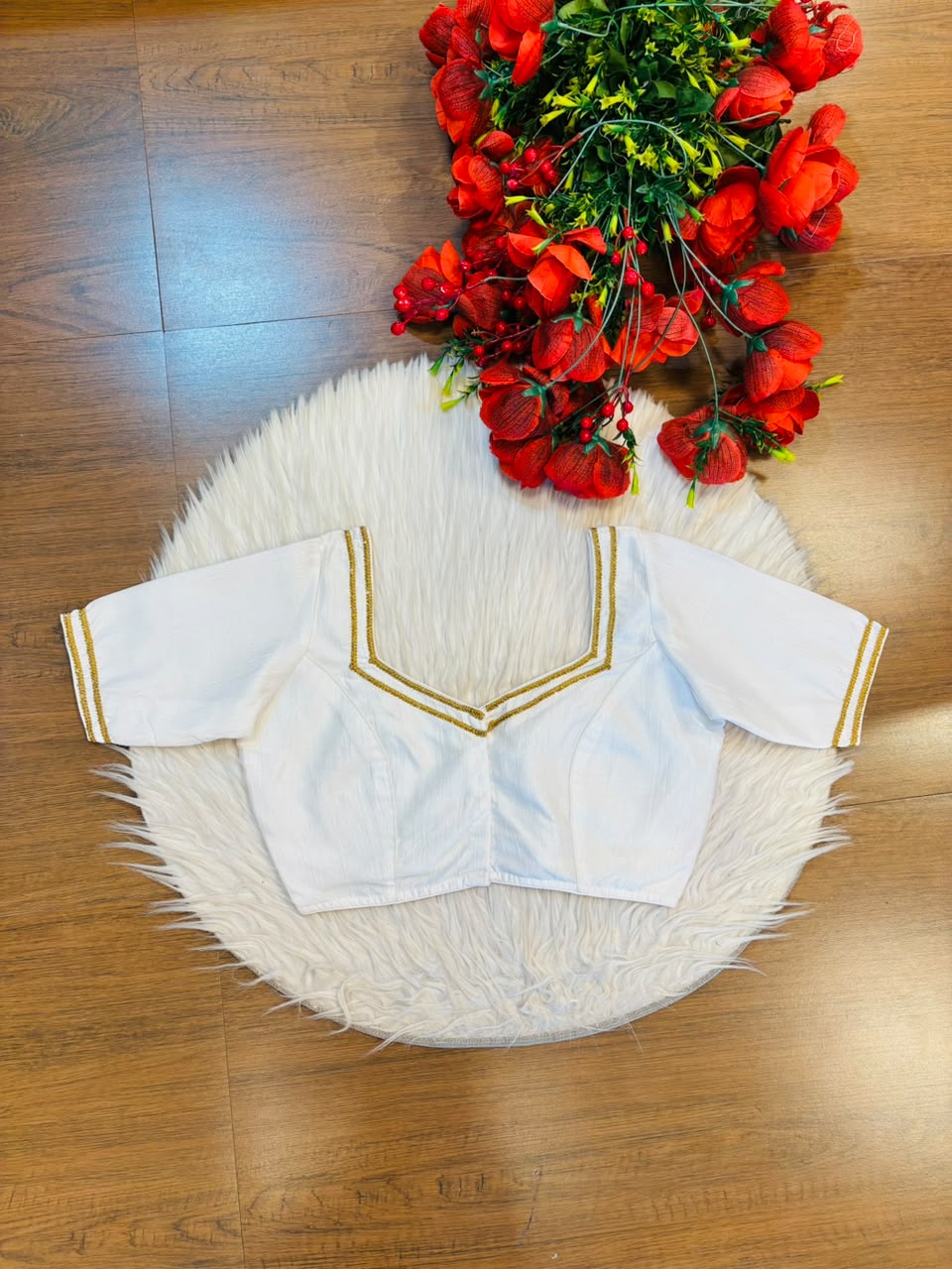 Infinite Glam Vichitra Silk Blouse
