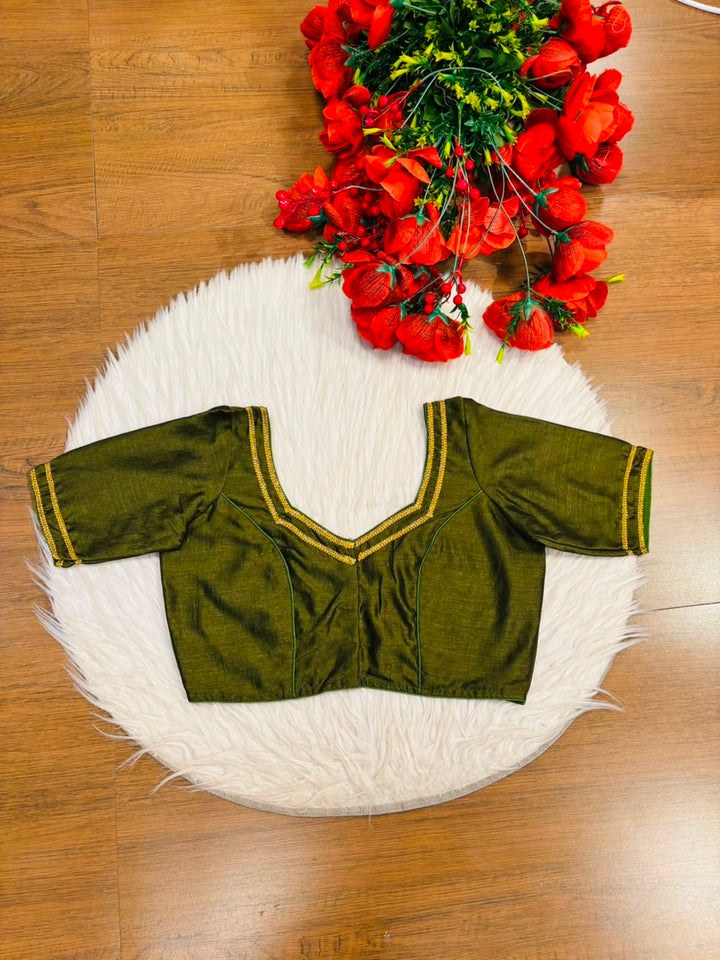 Infinite Glam Vichitra Silk Blouse