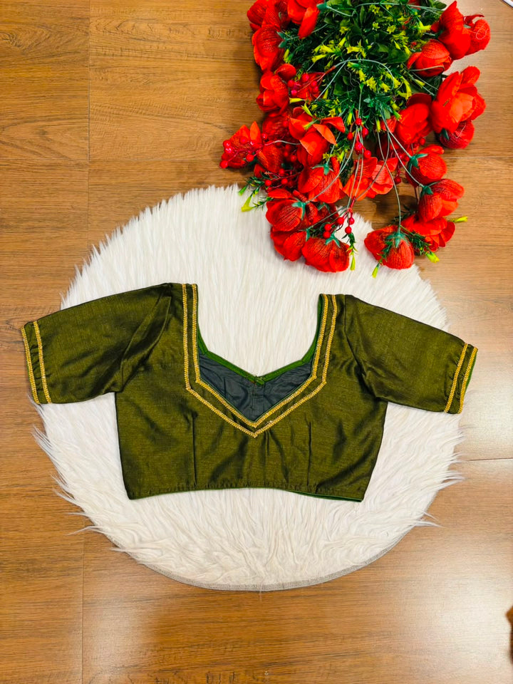 Infinite Glam Vichitra Silk Blouse