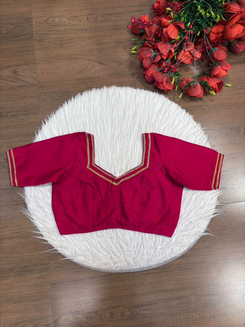 Infinite Glam Vichitra Silk Blouse
