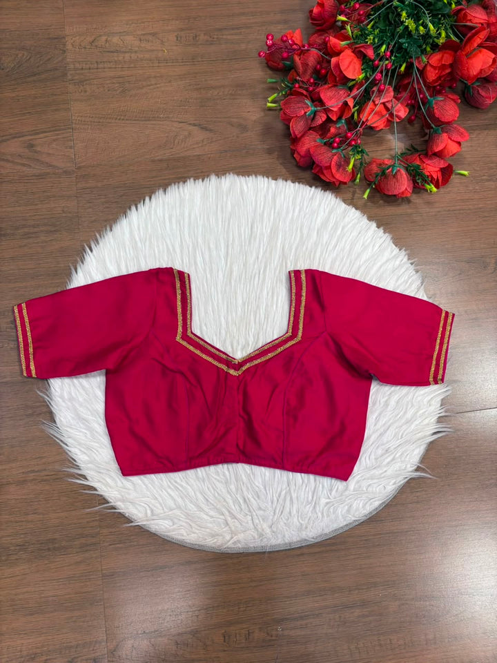 Infinite Glam Vichitra Silk Blouse