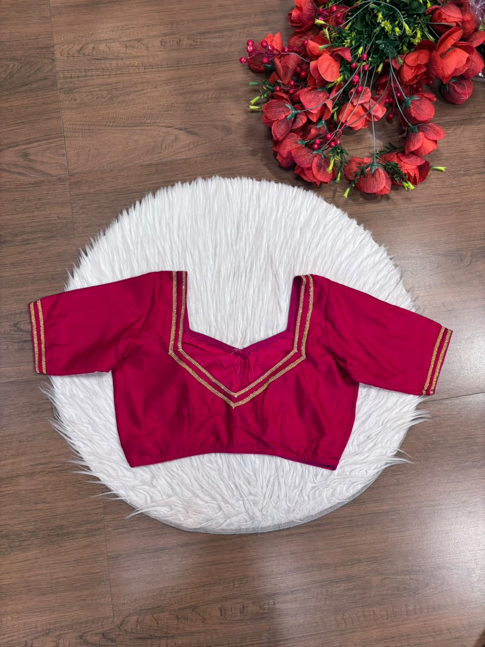 Infinite Glam Vichitra Silk Blouse