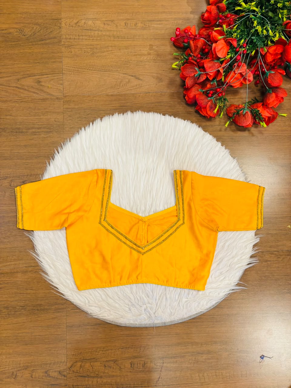 Infinite Glam Vichitra Silk Blouse