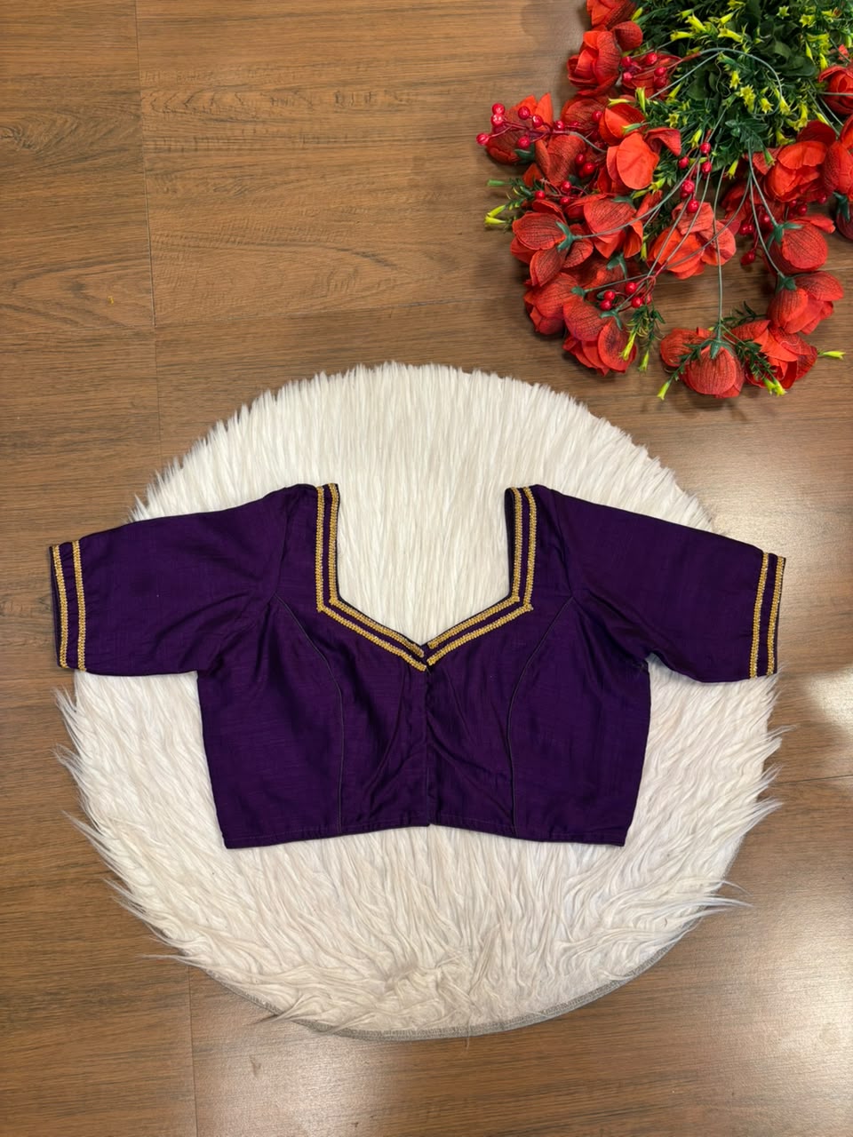 Infinite Glam Vichitra Silk Blouse