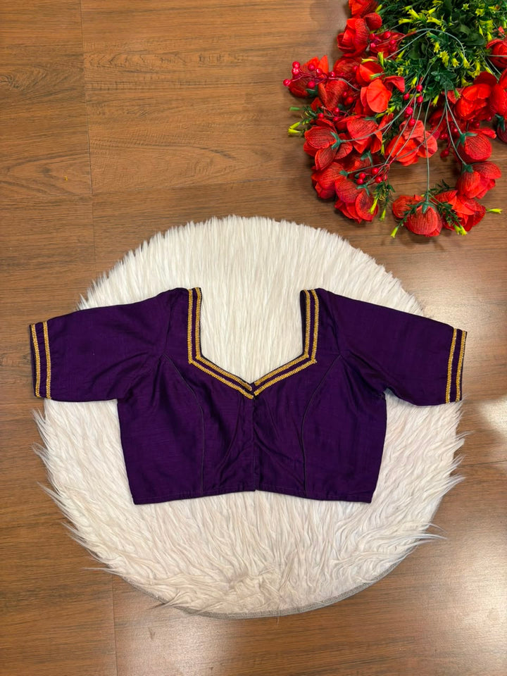 Infinite Glam Vichitra Silk Blouse