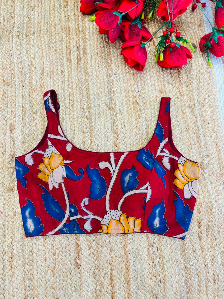 Artisan Aura kalamkari-Designer Blouse