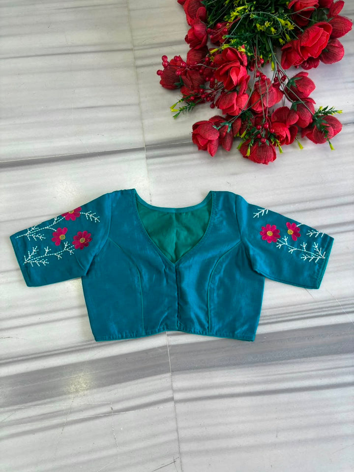 Daisy Enchant Vichitra Silk Blouse