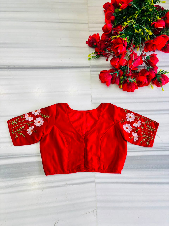 Daisy Enchant Vichitra Silk Blouse