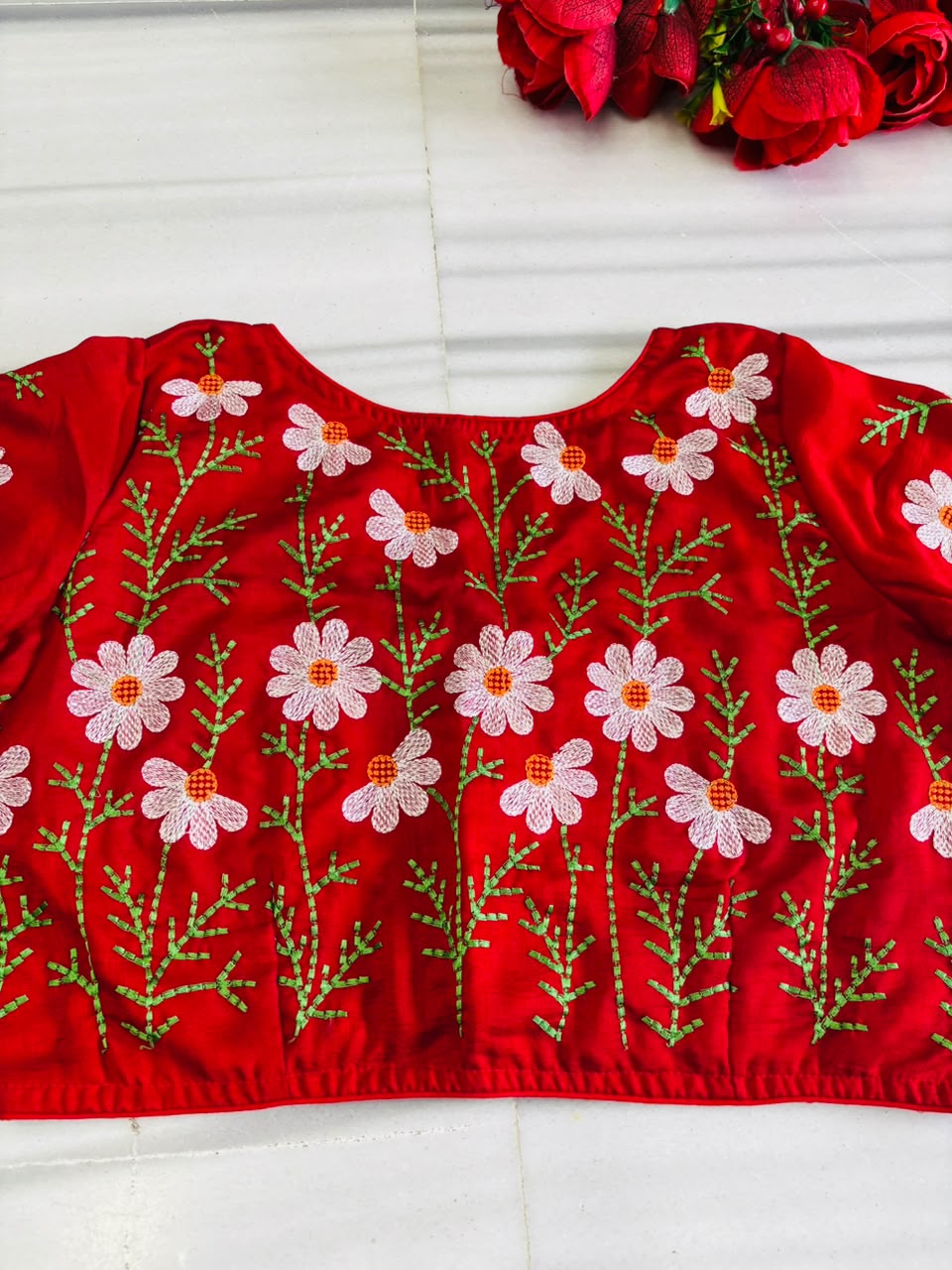 Daisy Enchant Vichitra Silk Blouse