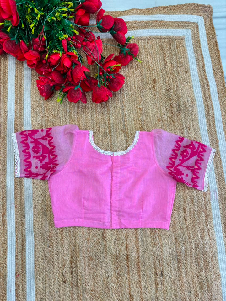 Golapi Jamdani Designer Blouse