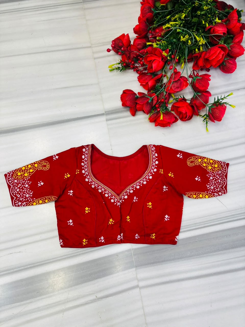 Agnishikha Vichitra Silk Blouse