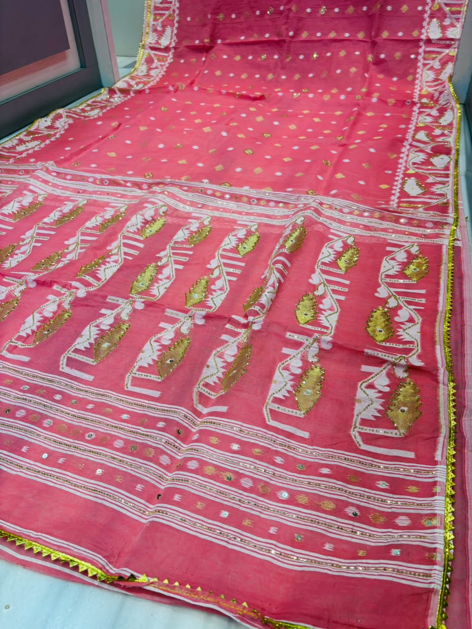 Sonar Alo  Katdana Jamdani Saree