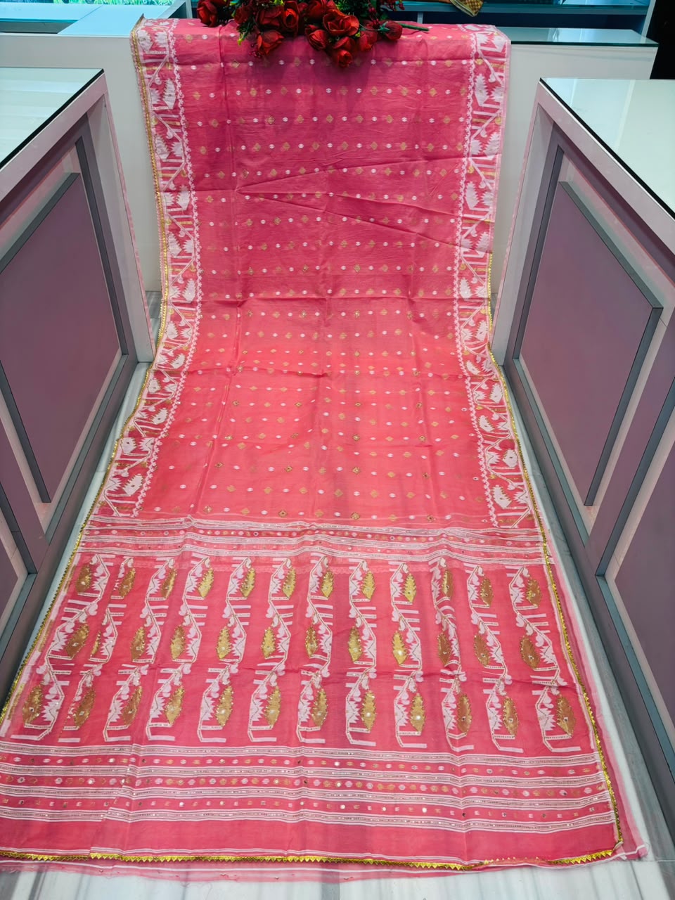 Sonar Alo  Katdana Jamdani Saree