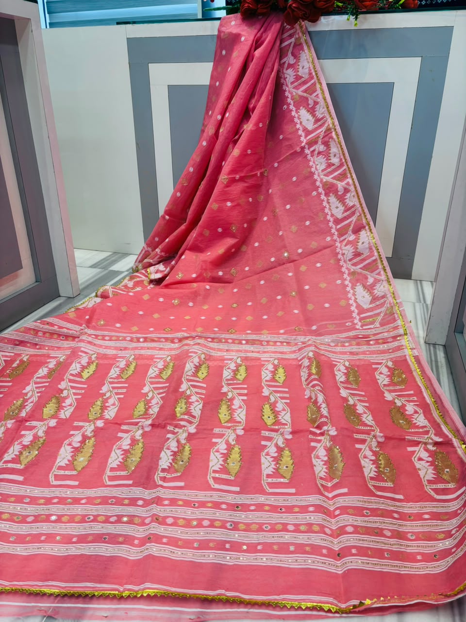 Sonar Alo  Katdana Jamdani Saree