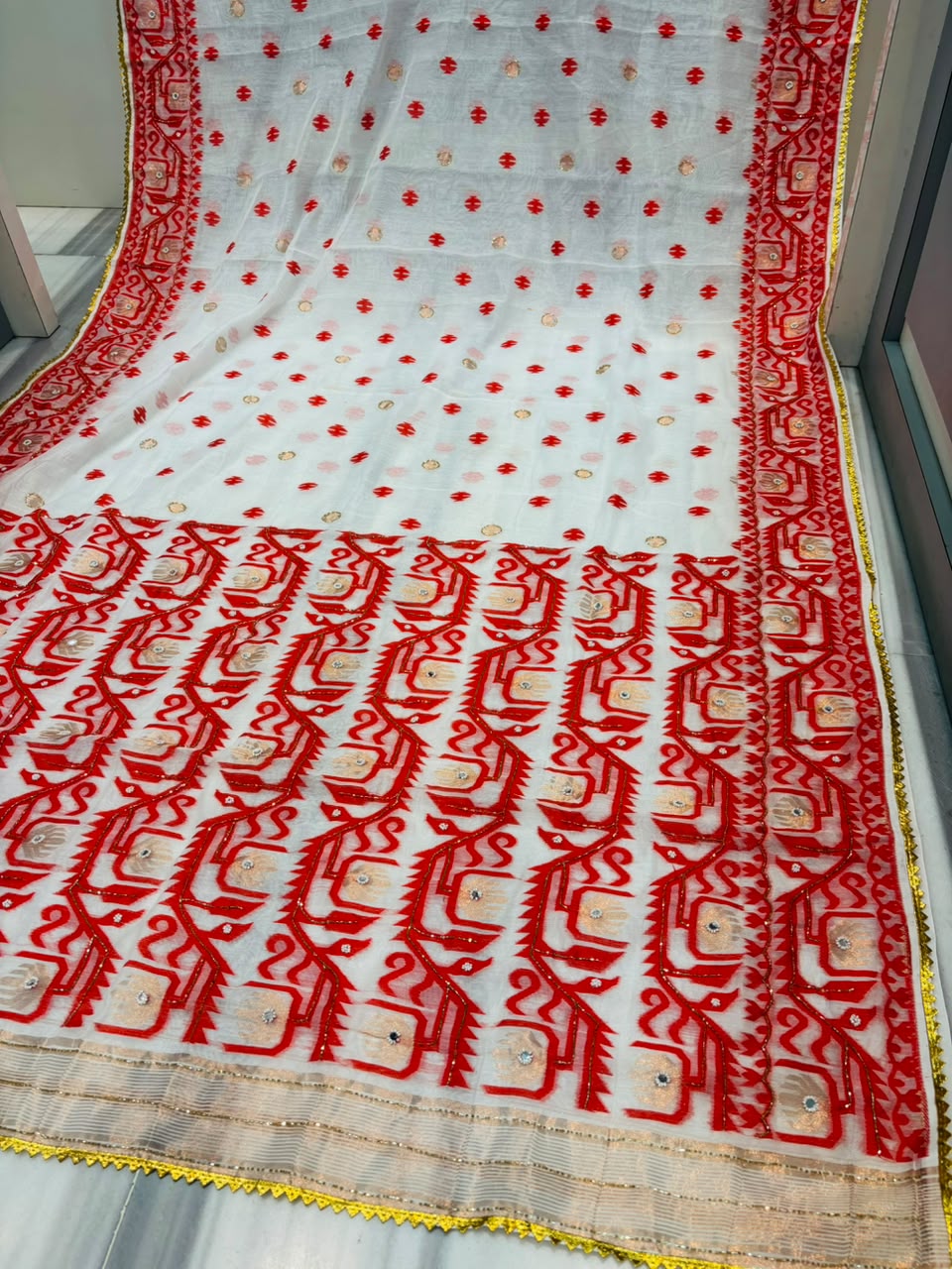 Sonar Alo  Katdana Jamdani Saree