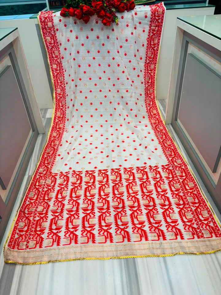 Sonar Alo  Katdana Jamdani Saree
