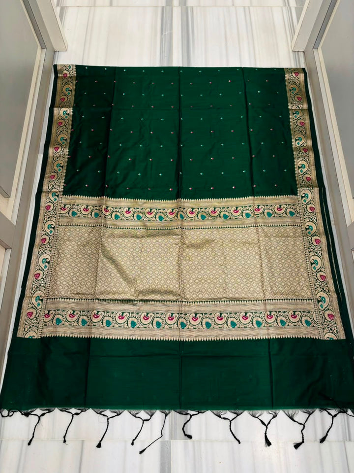 Crown of Desire - Muga Katan Silk Saree