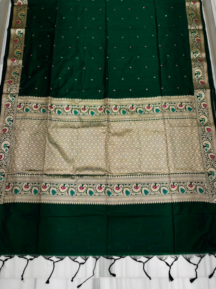 Crown of Desire - Muga Katan Silk Saree