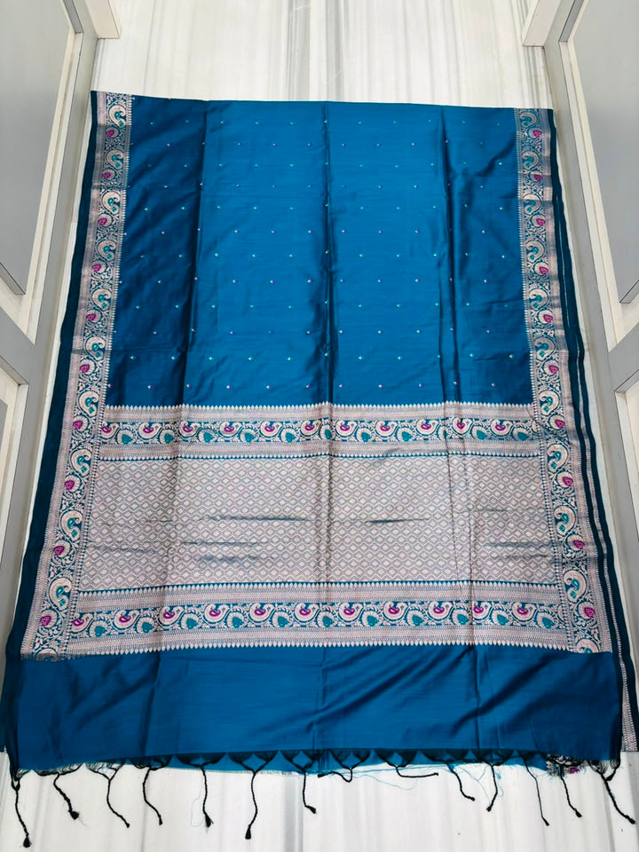 Crown of Desire - Muga Katan Silk Saree