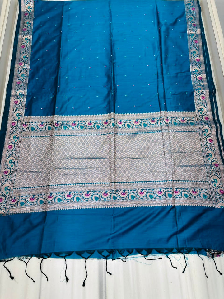 Crown of Desire - Muga Katan Silk Saree