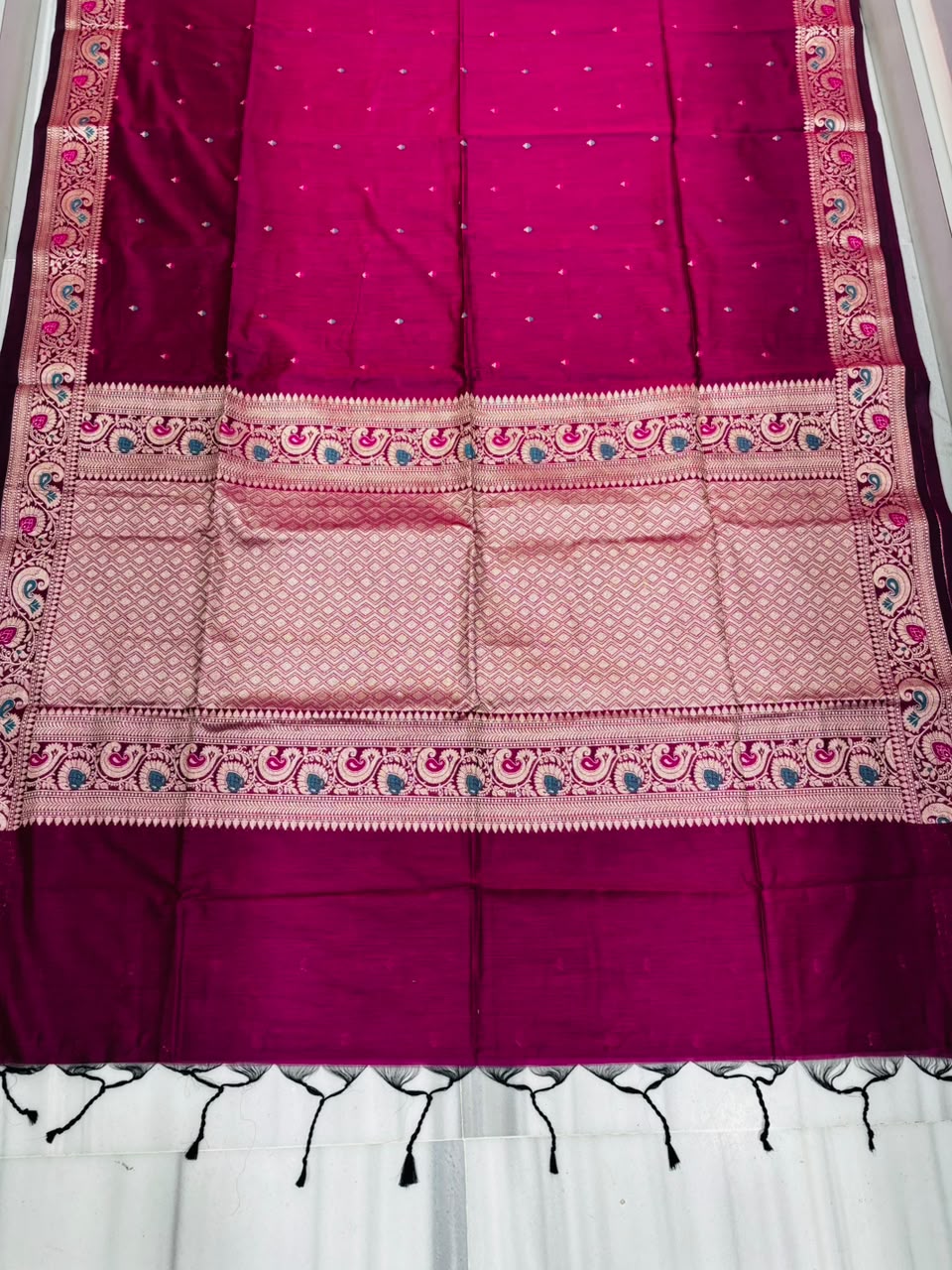 Crown of Desire - Muga Katan Silk Saree