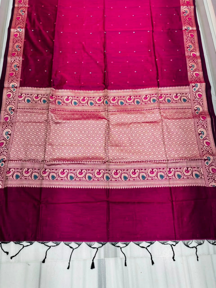 Crown of Desire - Muga Katan Silk Saree