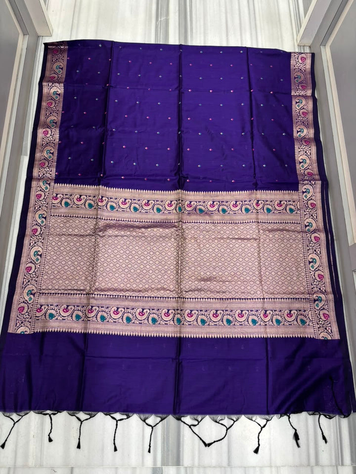 Crown of Desire - Muga Katan Silk Saree