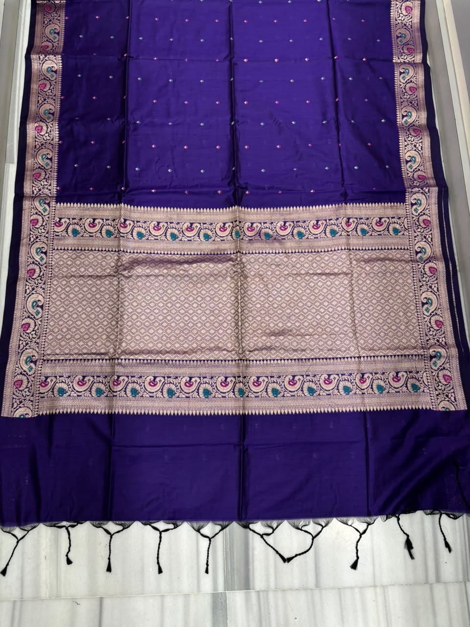Crown of Desire - Muga Katan Silk Saree
