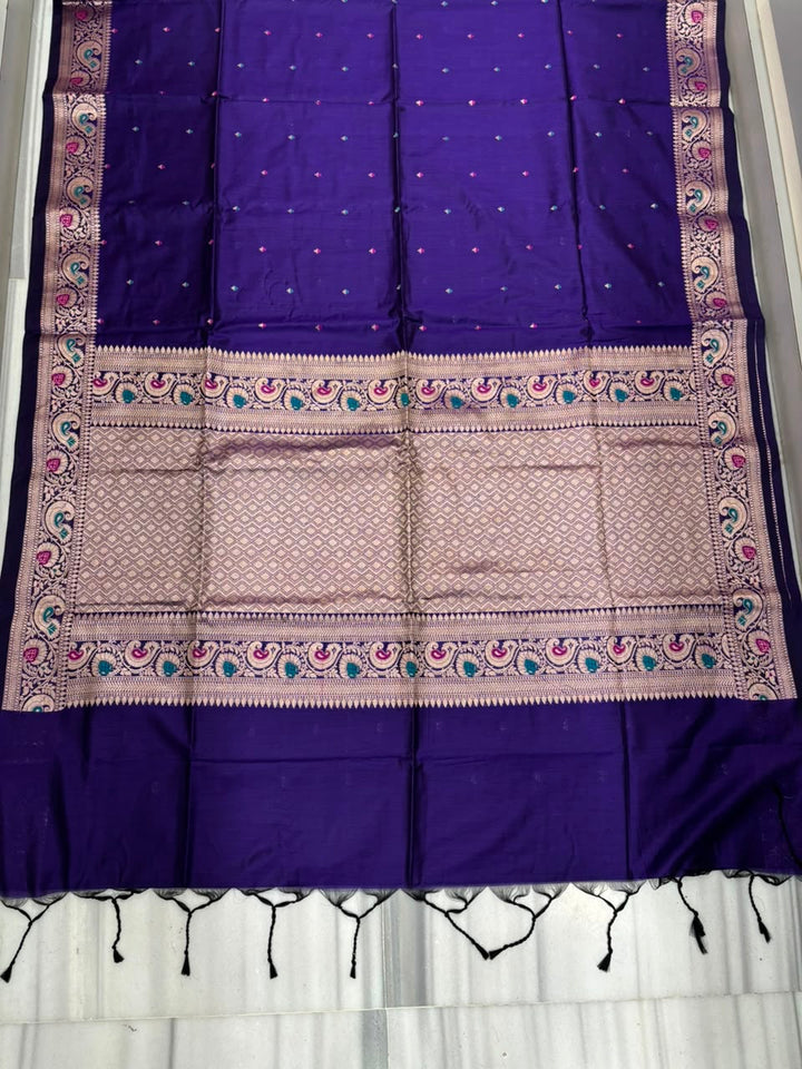Crown of Desire - Muga Katan Silk Saree