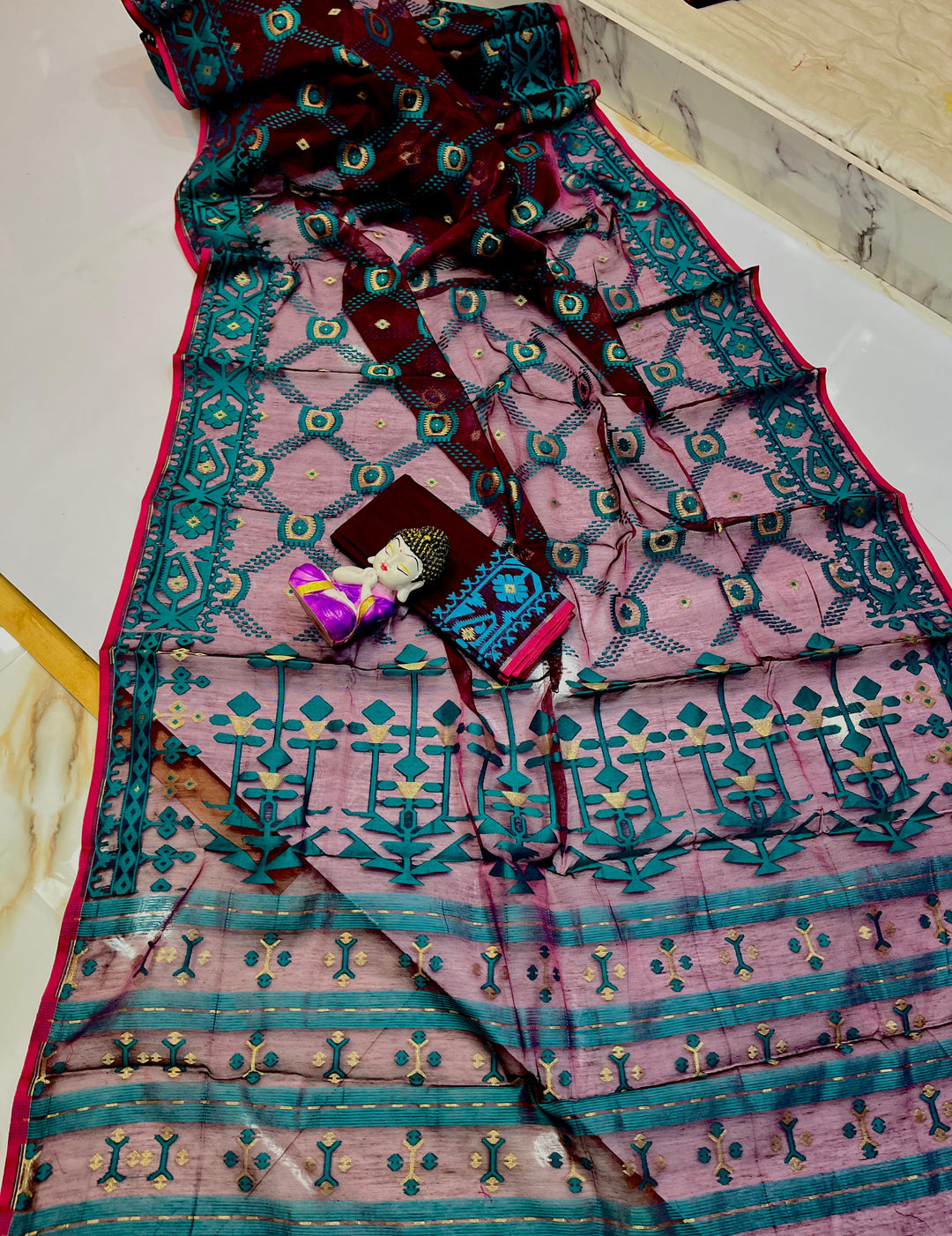 Pujar Shaj Bengal Jamdani Saree