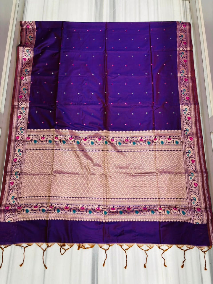 Crown of Desire - Muga Katan Silk Saree