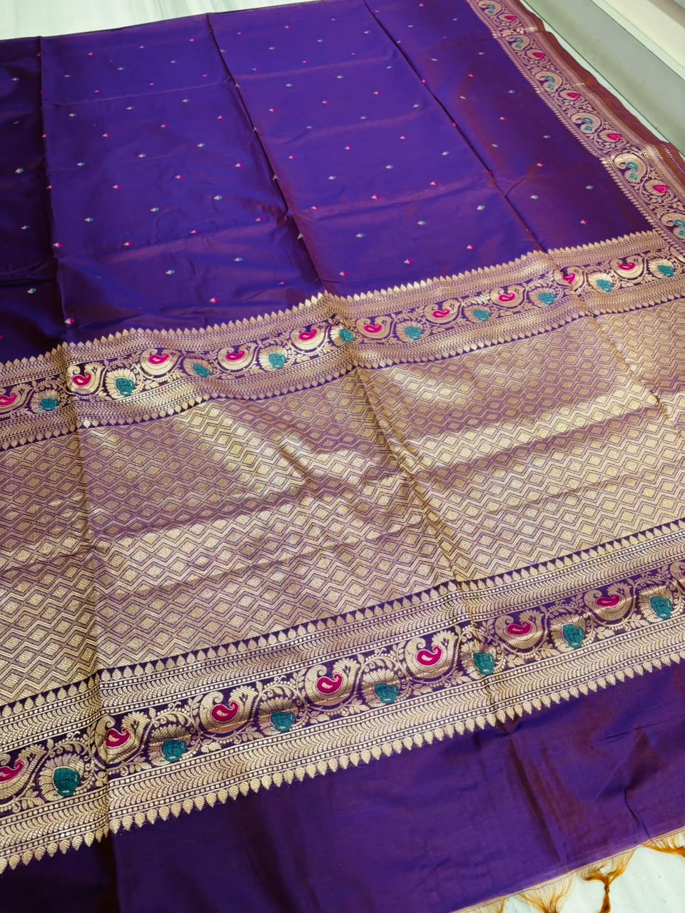 Crown of Desire - Muga Katan Silk Saree
