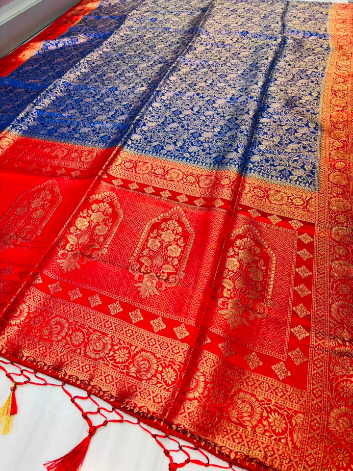 Aurelia Royale Crepe Khaddi Silk Saree