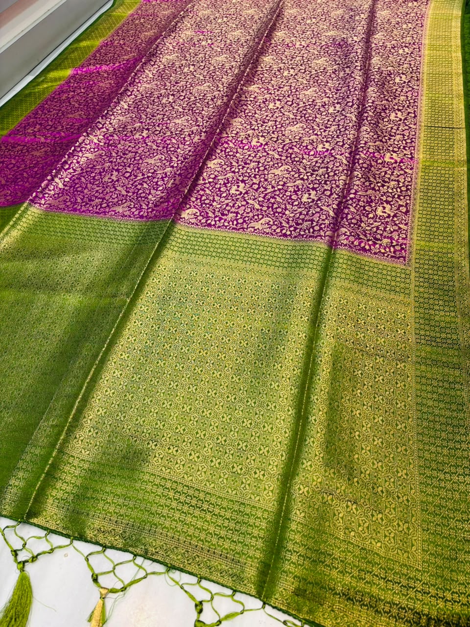 The throne You Deserve Crepe Khaddi Silk Saree