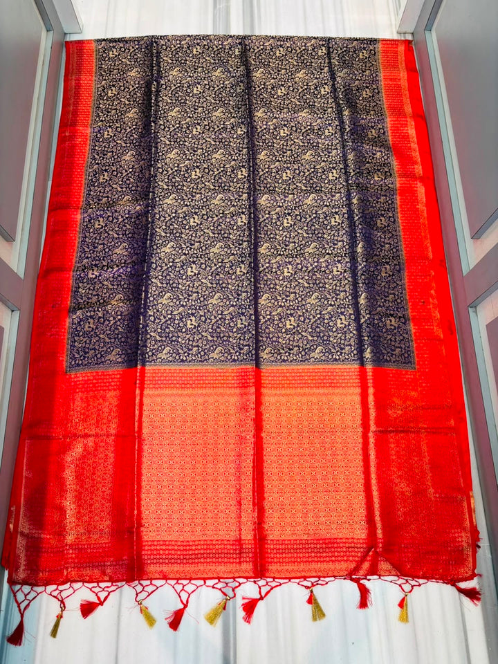 The Throne You Deserve Crepe Khaddi Silk Saree