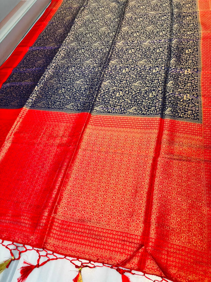 The Throne You Deserve Crepe Khaddi Silk Saree