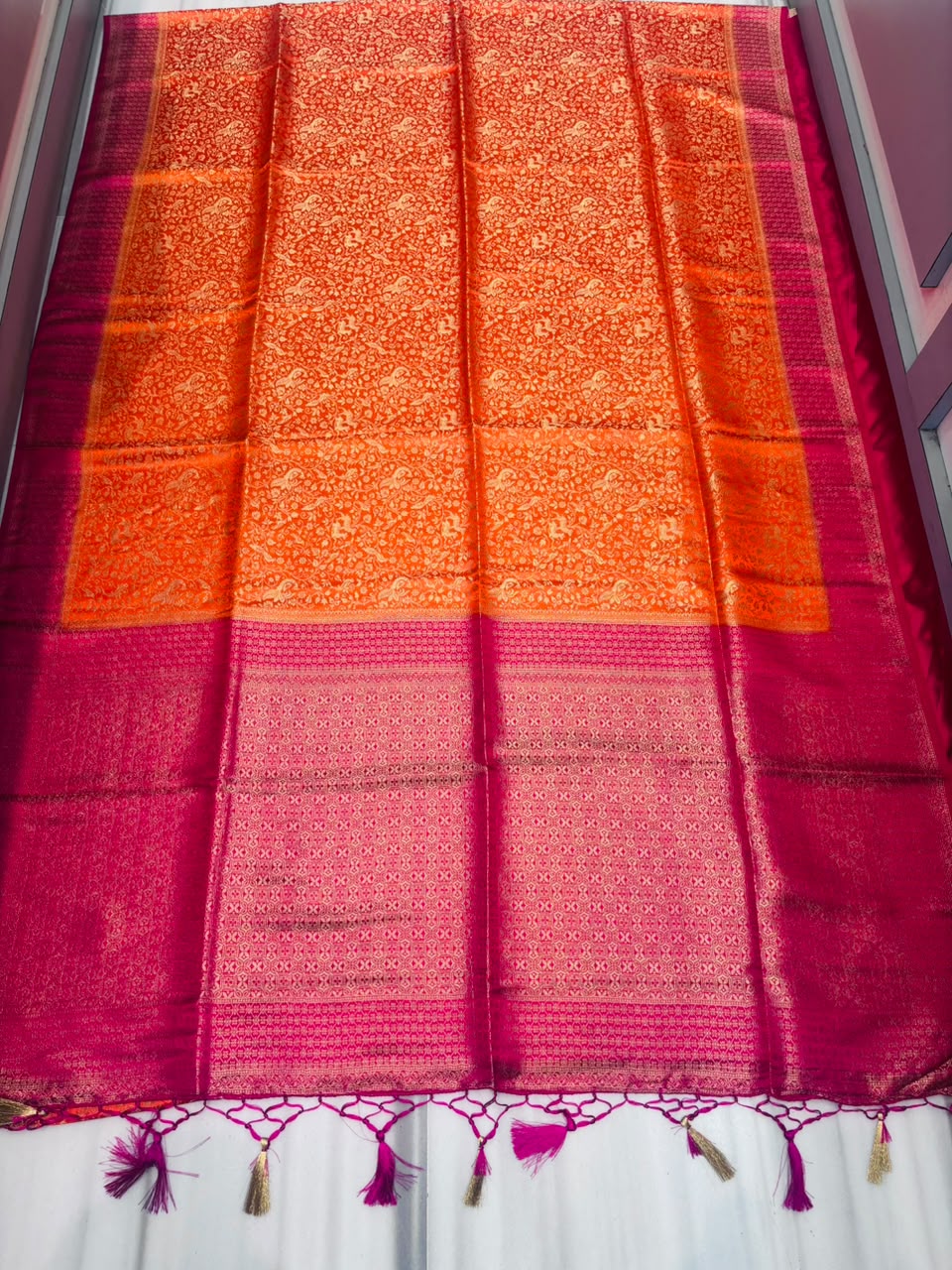 The Throne You Deserve Crepe Khaddi Silk Saree