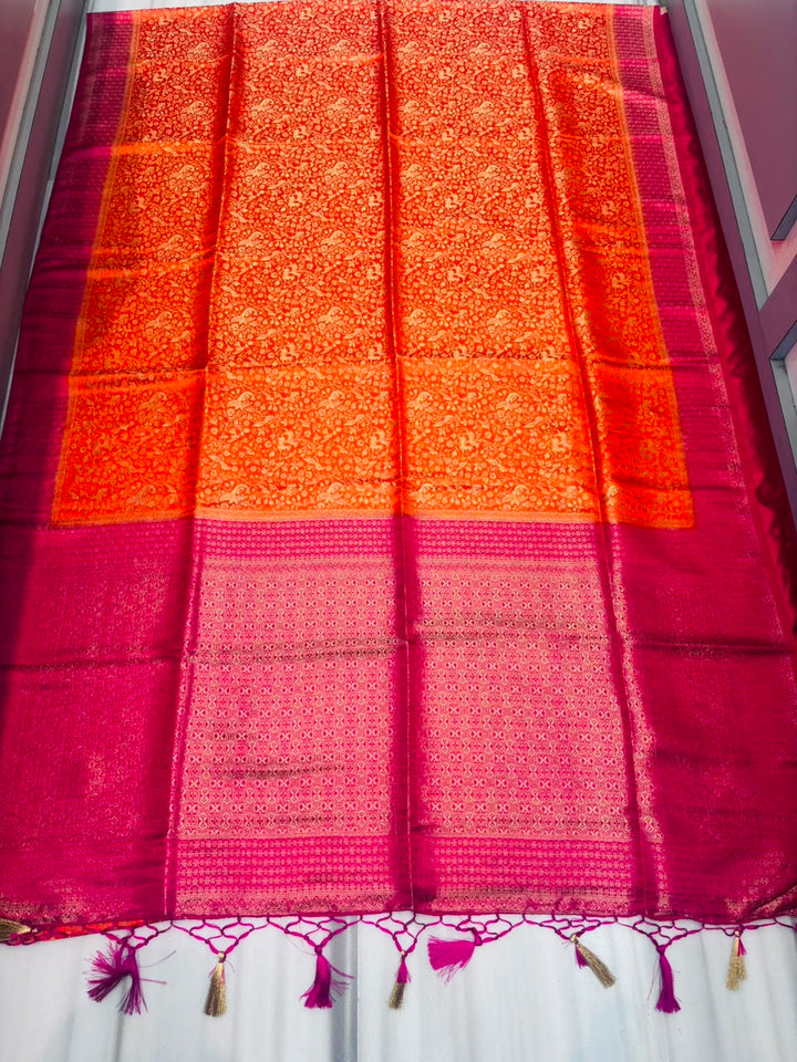 The Throne You Deserve Crepe Khaddi Silk Saree