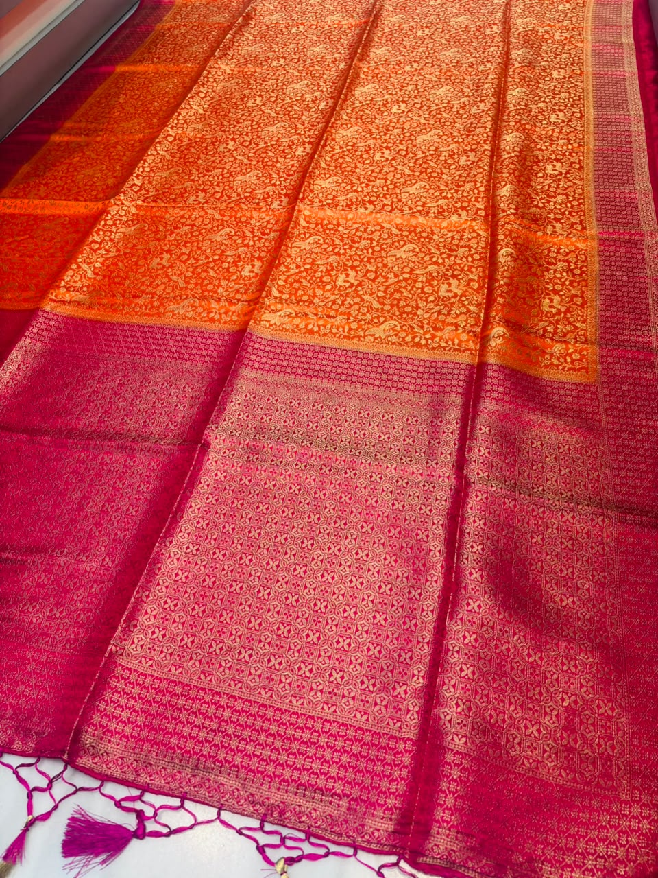 The Throne You Deserve Crepe Khaddi Silk Saree