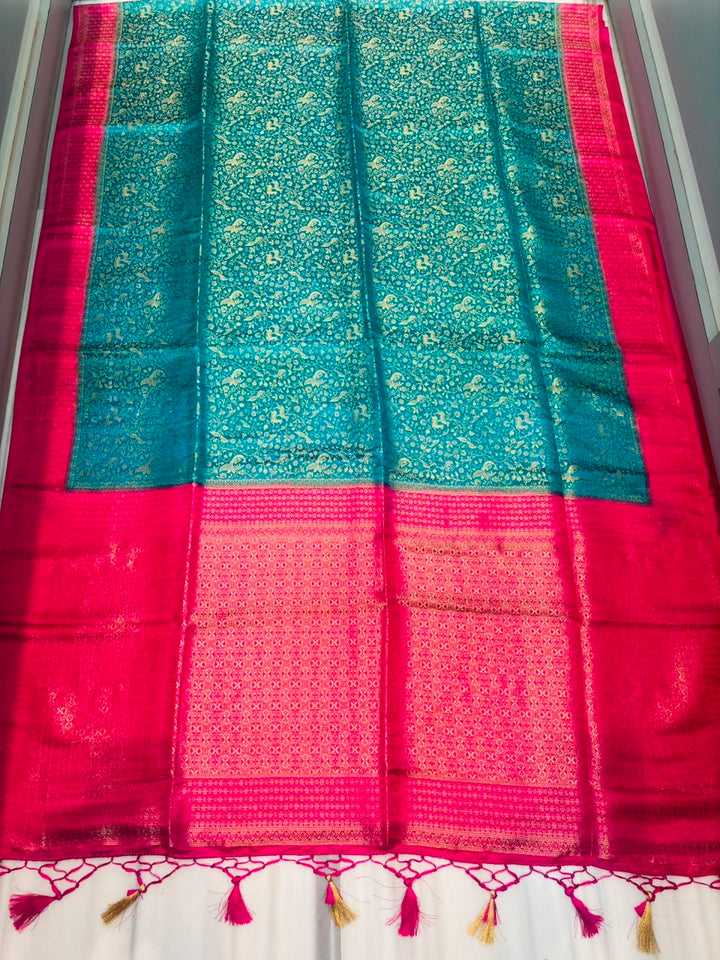The Throne You Deserve Crepe Khaddi Silk Saree