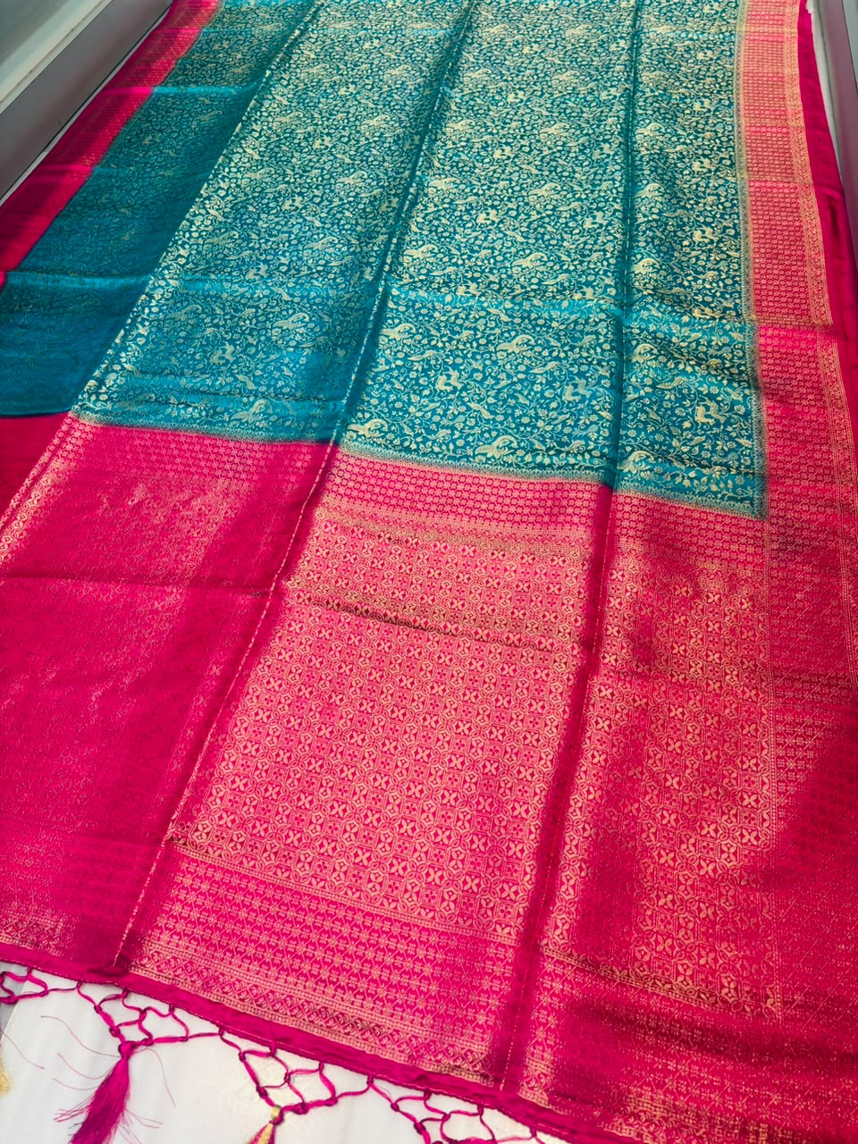 The Throne You Deserve Crepe Khaddi Silk Saree