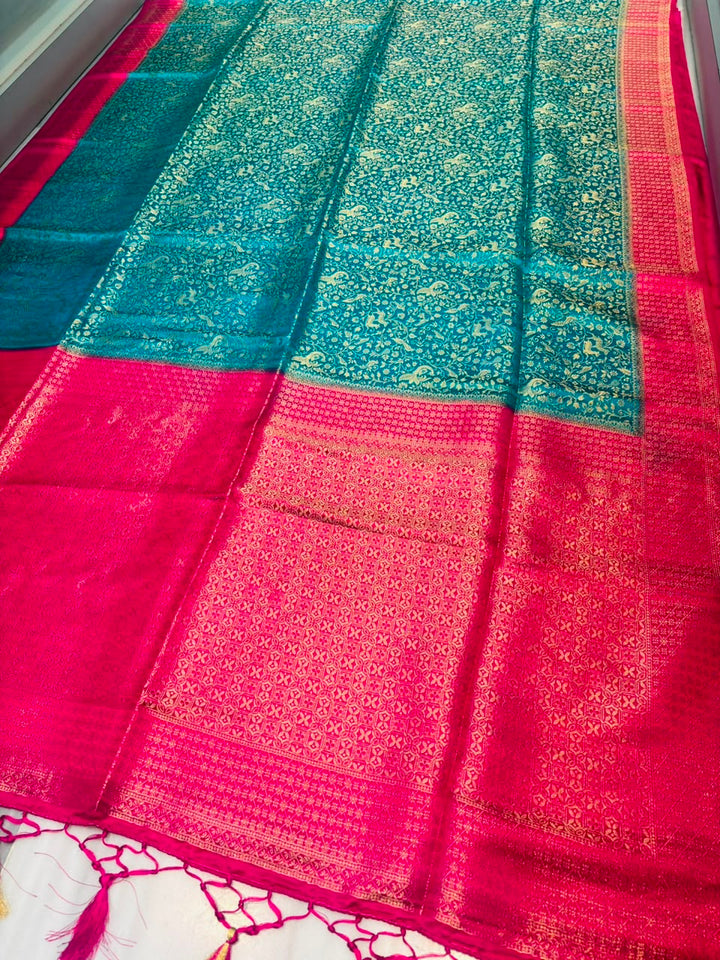 The Throne You Deserve Crepe Khaddi Silk Saree