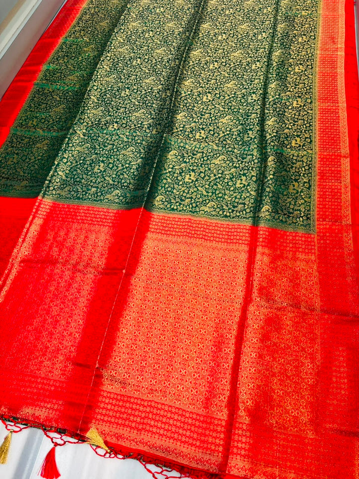 The Throne You Deserve Crepe Khaddi Silk Saree