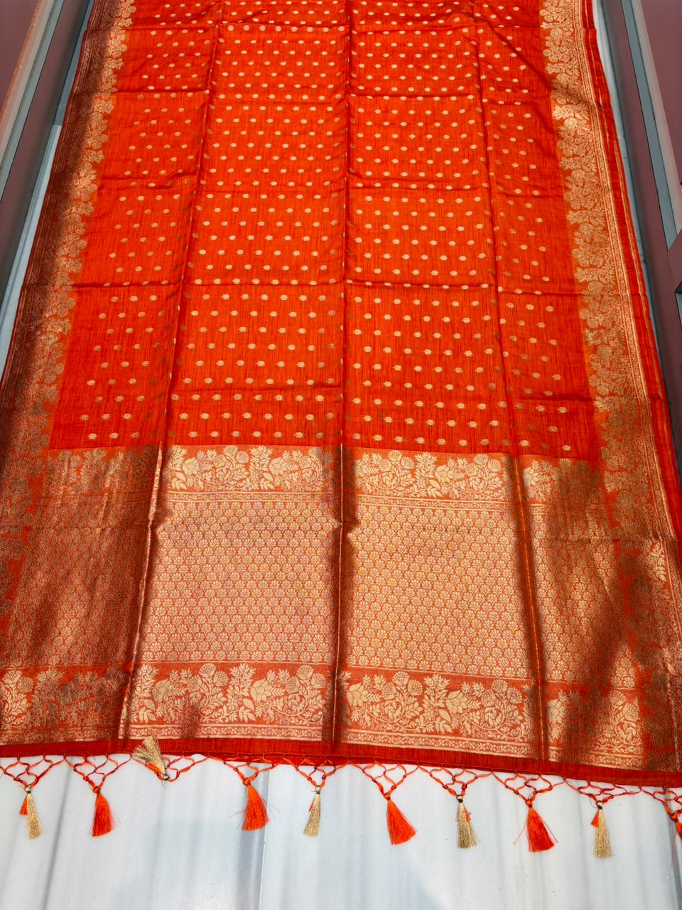 A Journey Called Dreams- Banarasi Semi Katan Silk Saree