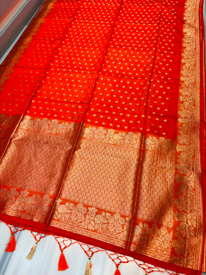A Journey Called Dreams- Banarasi Semi Katan Silk Saree