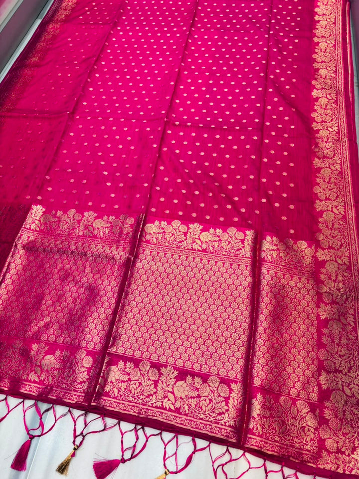 A Journey Called Dreams- Banarasi Semi Katan Silk Saree