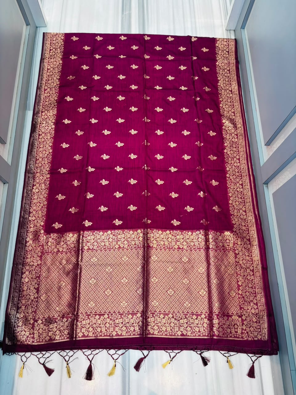 Where Magic Lives- Banarasi Semi Katan Silk Saree